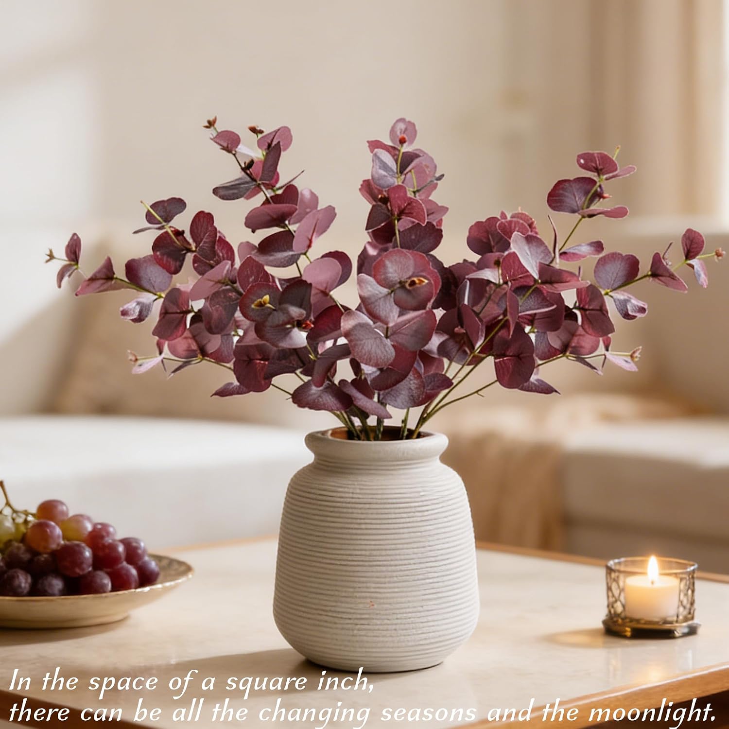 Rustic Handcrafted Ceramic Vase Set of Two