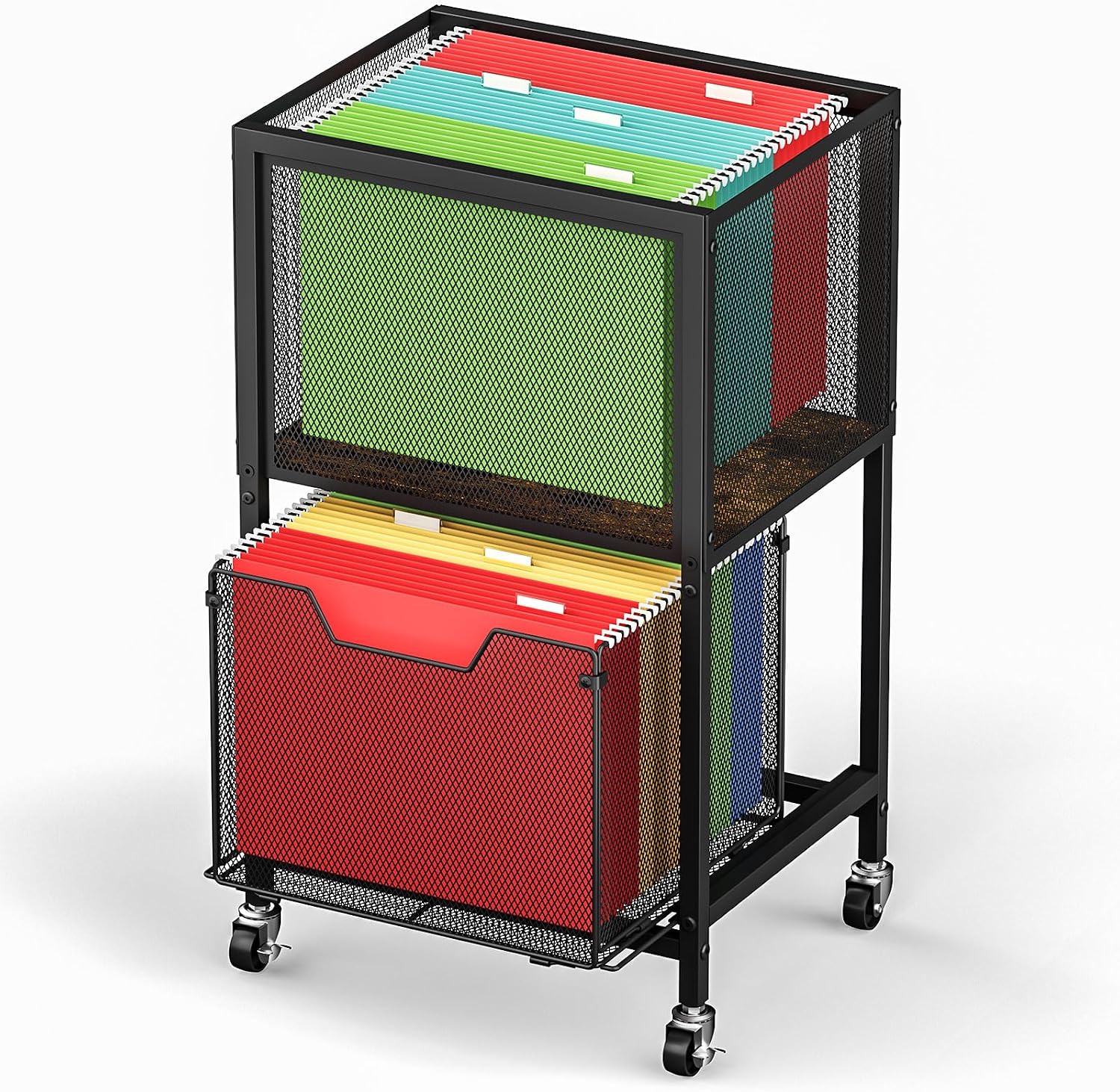 Rolling File Cart Letter Legal Desk Storage Organizer