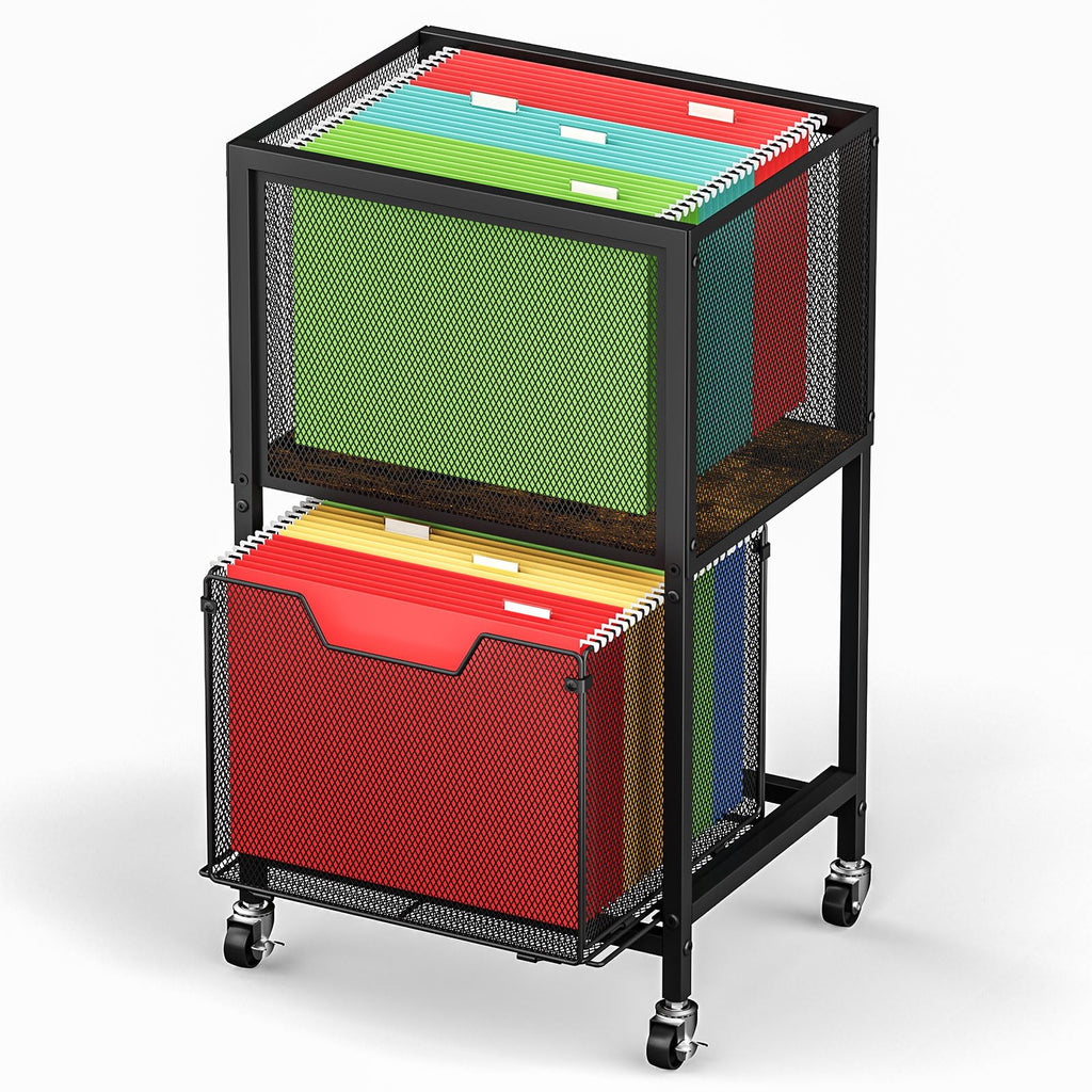 Rolling File Cart Letter Legal Desk Storage Organizer