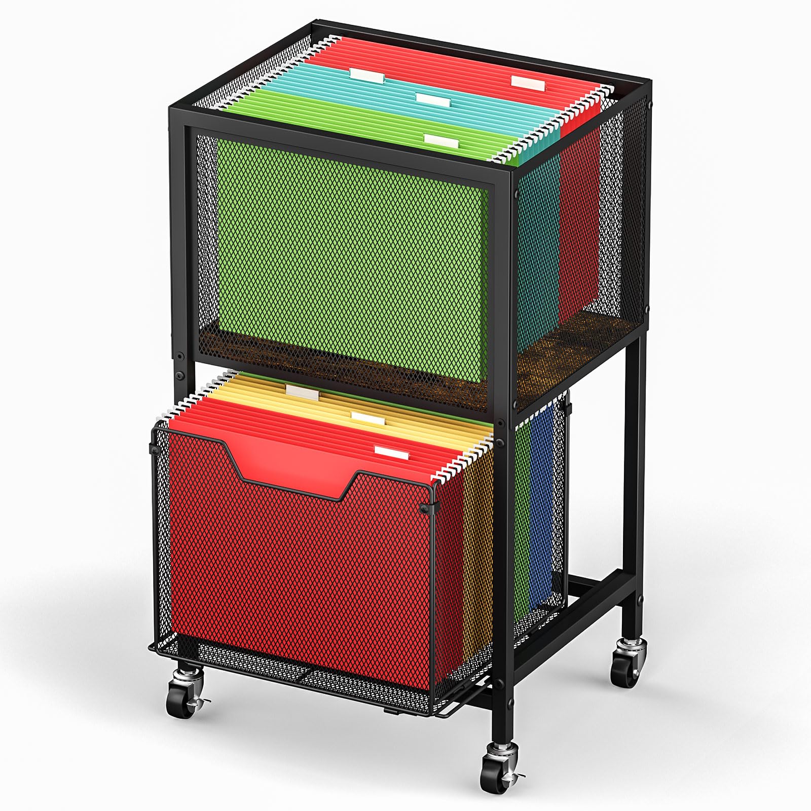 Rolling File Cart Letter Legal Desk Storage Organizer