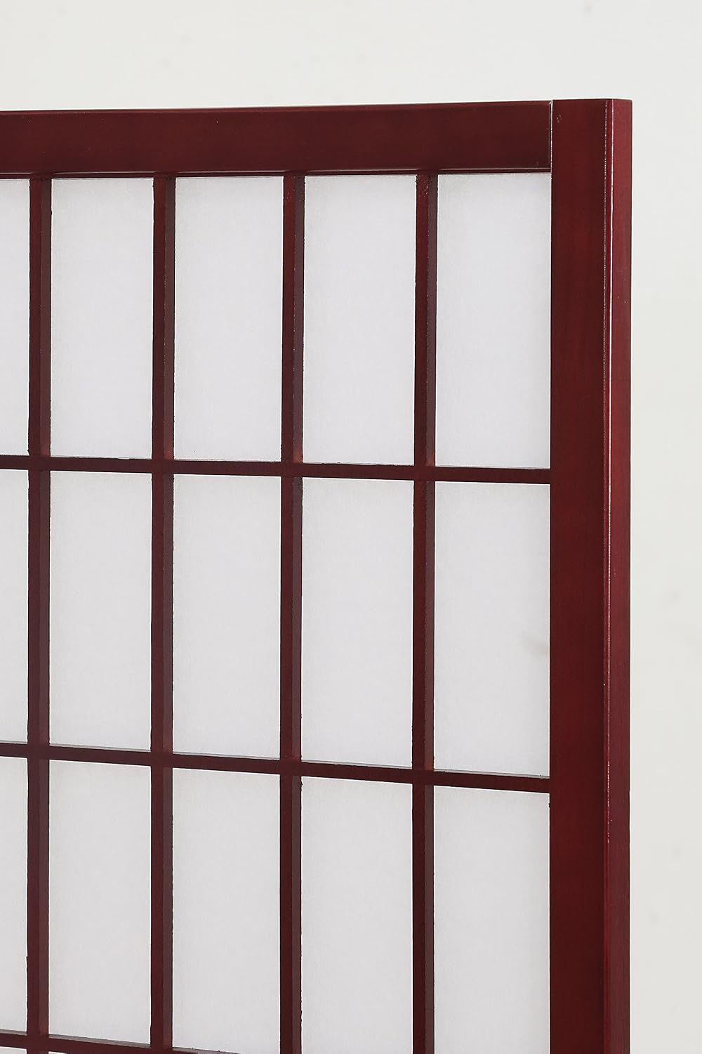 Cherry 4 Panel Oriental Shoji Wood Room Divider