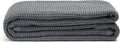 Gray Organic Cotton Waffle Summer Throw Blanket