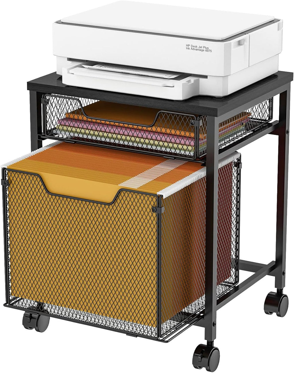 Lockable Rolling File Cart Printer Desk Storage Organizer