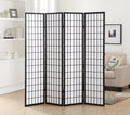 Cherry 4 Panel Oriental Shoji Wood Room Divider